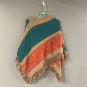 Beautiful Fall Poncho. One size. Brand new w/o tags.